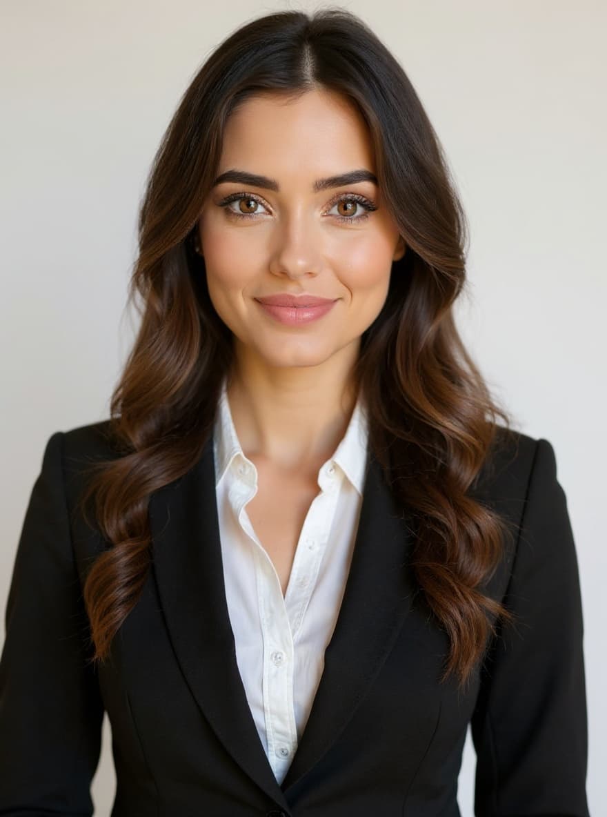professional headshot white studio